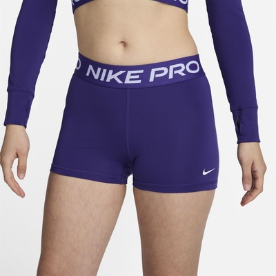 Nike Дамски къси панталони Nike Pro Three Inch Shorts Womens - Court Prpl/Wht