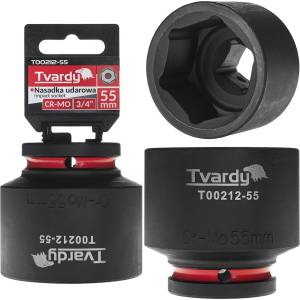 Tvardy Ударна вложка 3/4" 6-стенна 55mm CR-MO 82179 (T00212-55)
