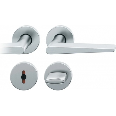 FSB 12 1005 ASL Nerez kartáčovaná, klika / klika – WC – uzamykání, čtyřhran 8 mm