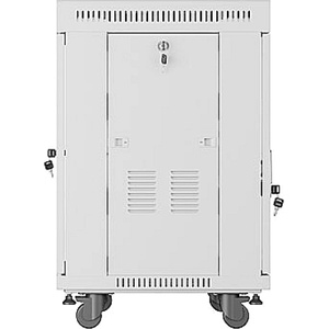 Lanberg rack cabinet 19" free-standing 15U/600x600 (flat pack) with glass door lcd grey v2 (FF01-6615-12SL) - gtcomputers