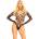 Leg Avenue Crotchless Teddy with Halter 89316 Black