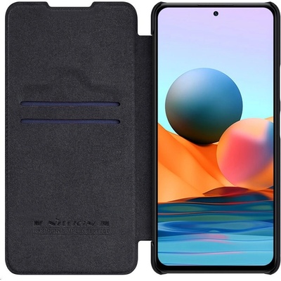 Pouzdro Nillkin Qin Book Xiaomi Redmi Note 10 Pro/10 Pro Max Black