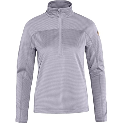 Fjällräven Дамски поларен пуловер Fjällräven Women's Abisko Lite Fleece Half Zip Fleece jumper - Lavender Mist (105-4199-0613)