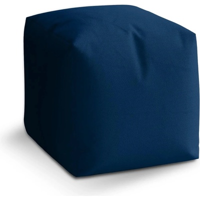 Sablio Taburet Cube Námořní modrá - 60x60x60 cm