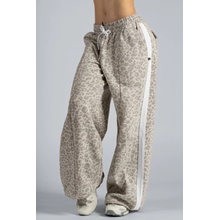 Nebbia Baggy tepláky s leopardím vzorom PRIMAL 865 cream leopard