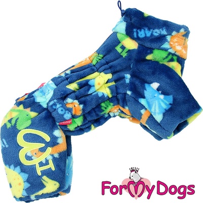 FOR MY DOGS Zateplený plyšový overal DINO