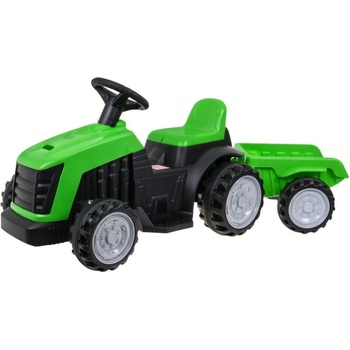Mamido elektrický traktor s přívěsem zelená