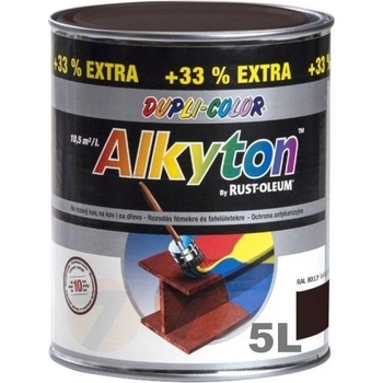 Alkyton Hladký lesk 5l HL. RAL 8017 čokoládová hnědá