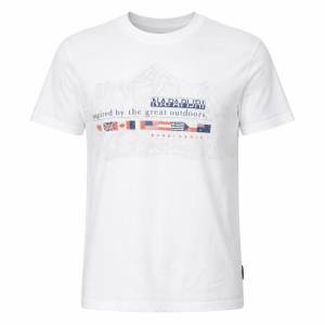 Napapijri Тениска Napapijri S-Turin bright white M