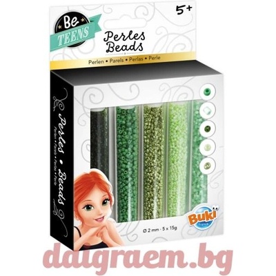 Buki France Комплект 5 цвята мъниста buki pe005 (bkpe005)