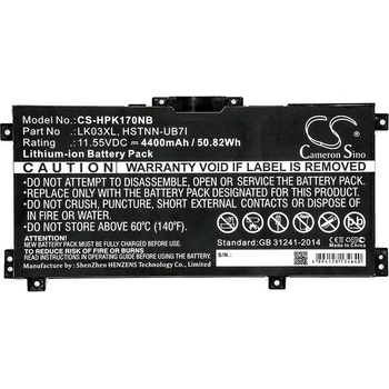 Image 1 of Cameron Sino Батерия за лаптоп HP Envy 17-AE010NC, Envy X360 15-BP008UR HSTNN-UB71 LiIon 11.55V 4400 mAh CAMERON SINO (CS-HPK170NB)