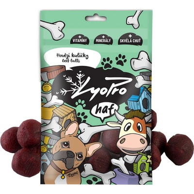 LyoPro DOG Hovädzie guľky 70 g