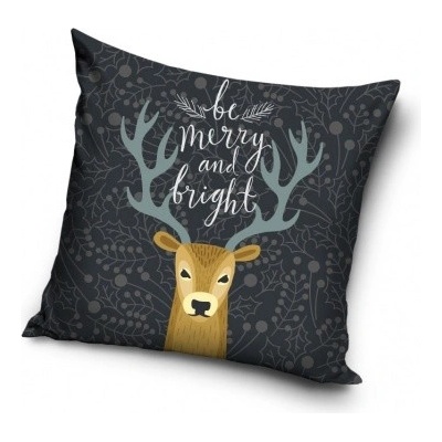 Carbotex Vianočná gold deer 40 x 40 cm