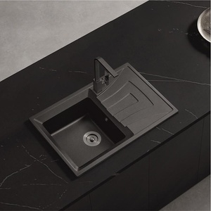 Inter Ceramic СЕТОВЕ ЗА КУХНЯ 2 в 1 / 3 в 1 BG 8104 BLACK + 233010 BLACK, Inter Ceramic (BG 8104 BLACK + 233010 BLACK) Мивка за вграждане
