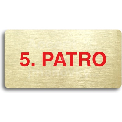 ACCEPT Piktogram 5. PATRO - zlatá tabulka - barevný tisk bez rámečku