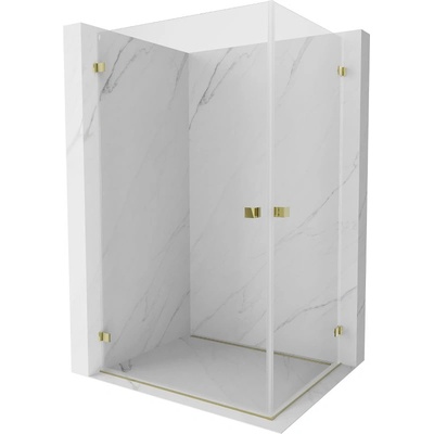 Mexen Lunar-B Duo душ кабина с панти 75 x 70 см, прозрачна, златна - 832-075L-070P-50-00 (832-075L-070P-50-00)
