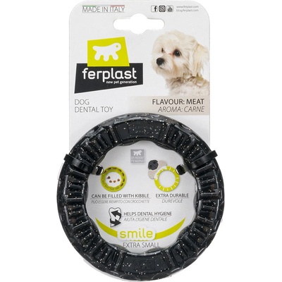 Ferplast pes Smile kruh černý XS Ø 8,5 x V 1,7 cm