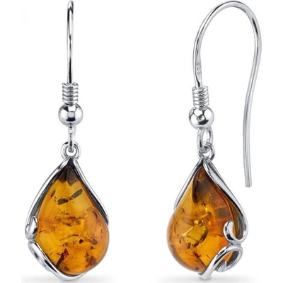 Eppi strieborné jantárové náušnice Jamari E31831