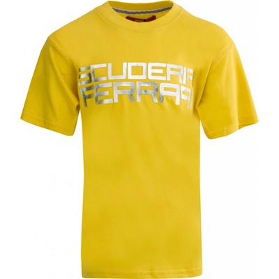 Ferrrari Jr SF Silver T Shirt Yellow
