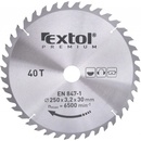 EXTOL PREMIUM Kotouč pilový s SK plátky, O 250x3,0x30mm, 40T (8803241)