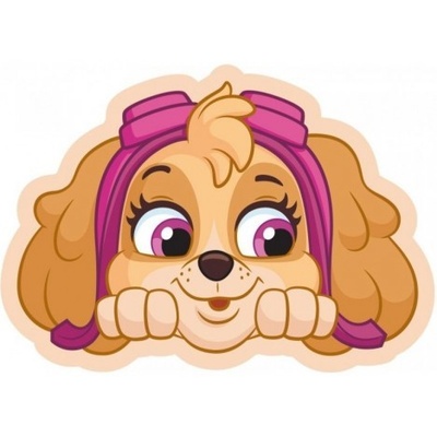 CARBOTEX Tvarovaný 3D vankúš vankúš Tlapková patrola Paw Patrol Skye 43x27
