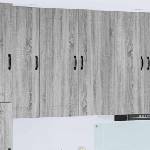 vidaXL Панел за миялна машина KALMAR Сив Сонома 80 x 31 x 100 см (884800)