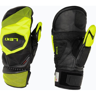 LEKI Мъжки ски ръкавици LEKI WCR Venom SL 3D Mitt black ice/lemon