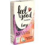 feelgood large/ extra large condoms, vegan, natural rubber latex 10 pcs