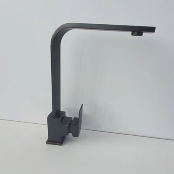 Image 1 of Fildişi Смесител за кухня в черен мат с медни отенъци Лили 547