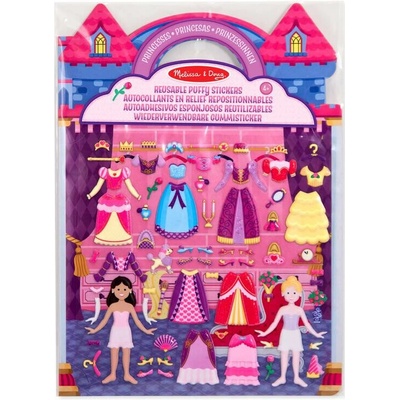 Melissa & Doug Zošit s adheznými samolepkami Princezny