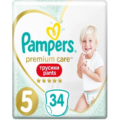 Pampers pants бебешки гащи, номер 5, 34 броя