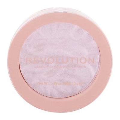 Makeup Revolution London Re-loaded vysoce pigmentovaný pudrový rozjasňovač Peach Lights 10 g