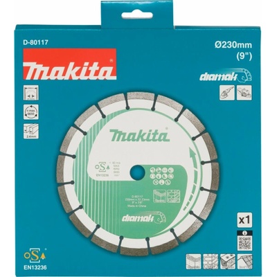DIAMANTOVÝ KOTOUČ NA SUCHO 230x22,23 mm MAKITA D-80117
