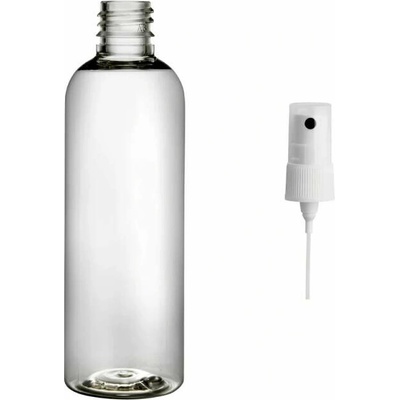 Via Plastová lahvička čirá s bílým kosmetickým rozprašovačem 100 ml