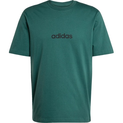 adidas Мъжка тениска adidas Linear Single Jersey Tee T-shirt - Collegiate Green / Black - размер 3XL (216-4860-0217)