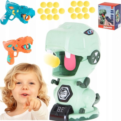 dino KIK střílející sada 2 pistole na pěnové míčky s terčem ve tvarusaura – Zboží Mobilmania
