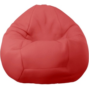 PUFRELAX Пуф, круша, 520л. , Nirvana Gigant - Teteron Red, За открито, Перящ се калъф, Пълнеж от Полистиролни перли (PUF-G-NGG-TEX-RED) - topmall