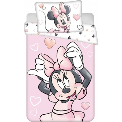 Jerry Fabrics Obliečky Minnie Blush Pink 100 x 135 cm 40 x 60 cm