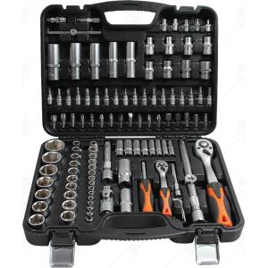 PREMIUM Комплект гедоре PREMIUM 1/2" и 1/4", 108 части, Cr-V (45838)