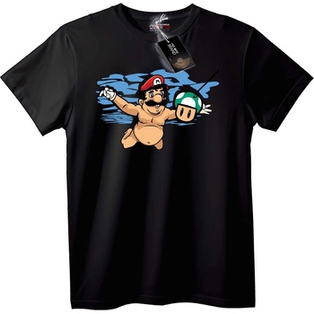 NOONEBRAND Тениска Mario & Luigi Плуване - S, White