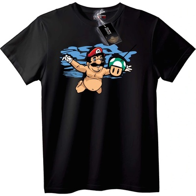 NOONEBRAND Тениска Mario & Luigi Плуване - S, White