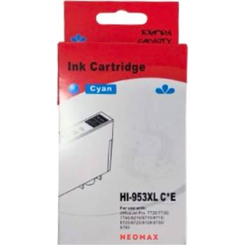 Neomax Глава за HP OfficeJet Pro 7720/7730/7740 WF/8200 Series/8700 Series - Cyan - HI-953XLC - Neomax - Неоригинална, заб: 26 ml капацитет (HI-953XLC)