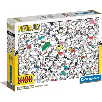 Clementoni - Puzzle Impossible Peanuts - 1 000 piese