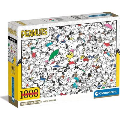 Clementoni - Puzzle Impossible Peanuts - 1 000 piese