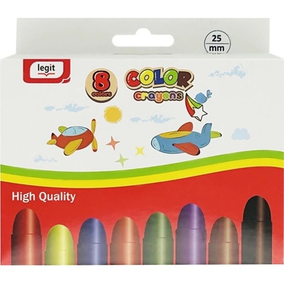 CreaFun voskovky super jumbo 8 barev