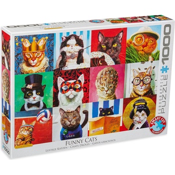 EUROGRAPHICS Пъзел Eurographics от 1000 части - Забавни котета (60005522)