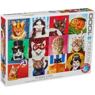 EUROGRAPHICS Пъзел Eurographics от 1000 части - Забавни котета (60005522)
