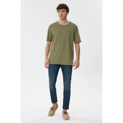 Lee Cooper Thomas s okrúhlym výstrihom kaki