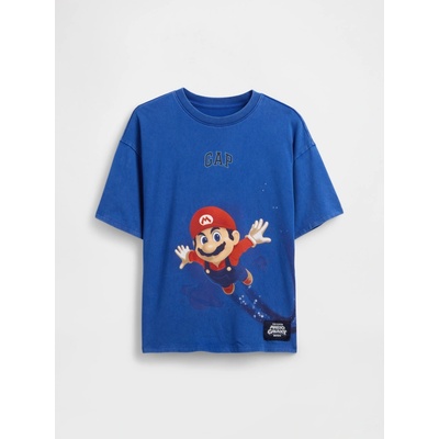 GAP & Super Mario tmavomodrá