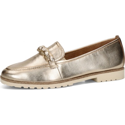 Tamaris dámské kožené mokasíny zlaté